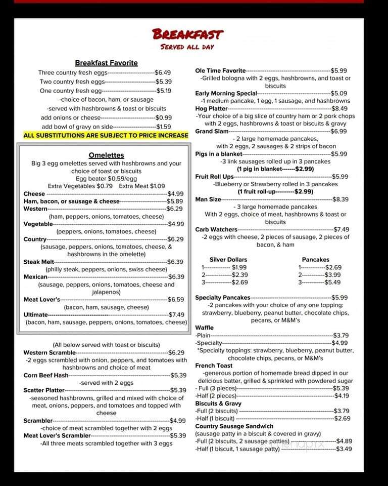 Berghoff's Cafe - Scott City, MO menu_pic