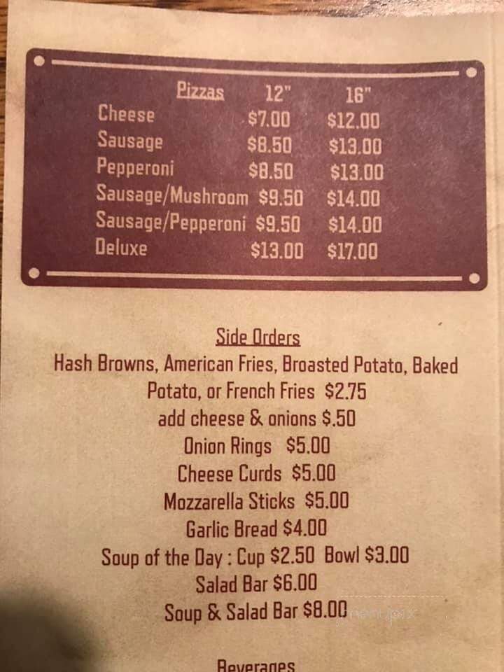 Hidden Valley Supper Club - Caroline, WI menu_pic