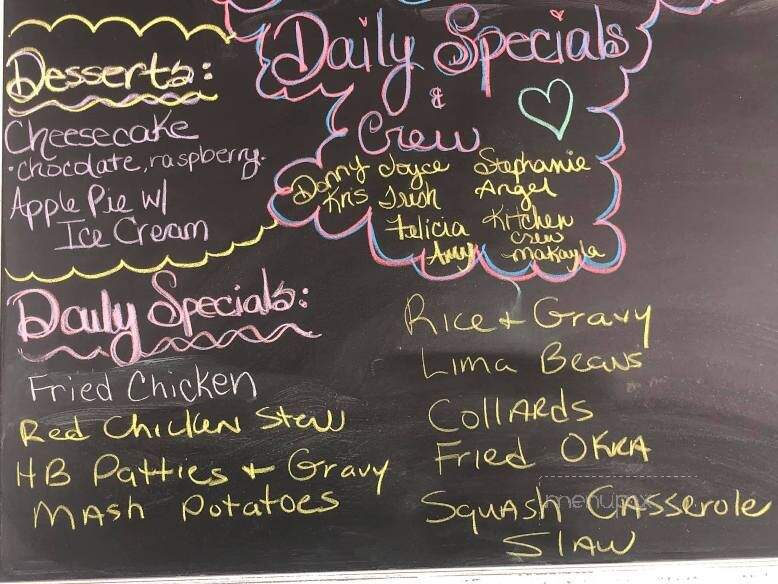 Chat 'n' Chew Restaurant - Turbeville, SC menu_pic