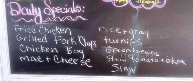 Chat 'n' Chew Restaurant - Turbeville, SC menu_pic