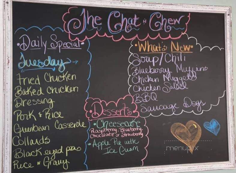 Chat 'n' Chew Restaurant - Turbeville, SC menu_pic