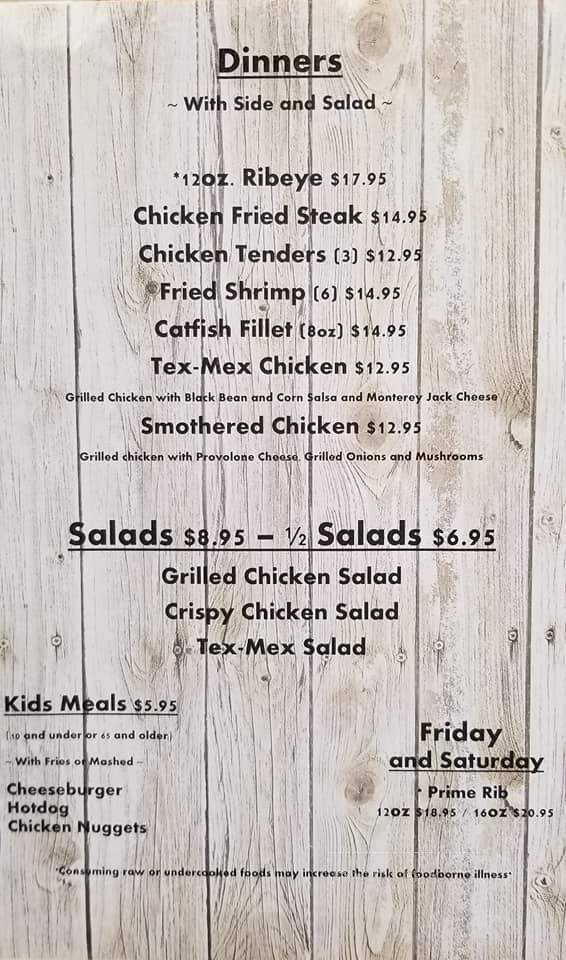 Southside Bar and Grill - Sabetha, KS menu_pic