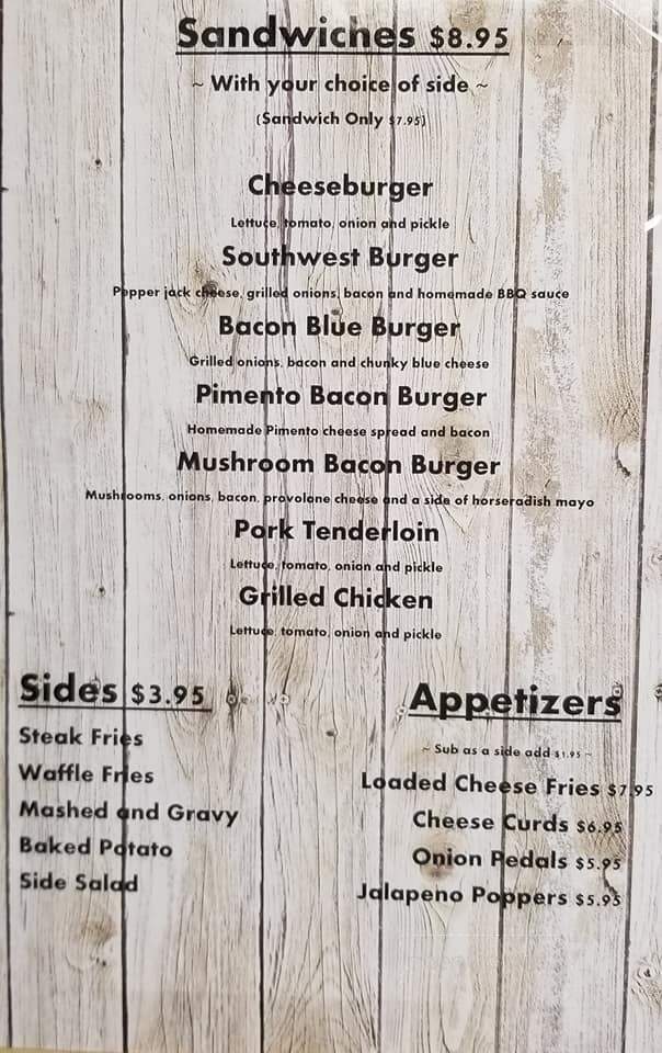 Southside Bar and Grill - Sabetha, KS menu_pic