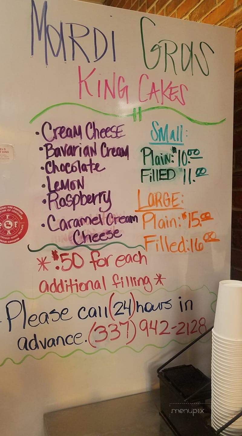 Mikey's Donut King - Opelousas, LA menu_pic