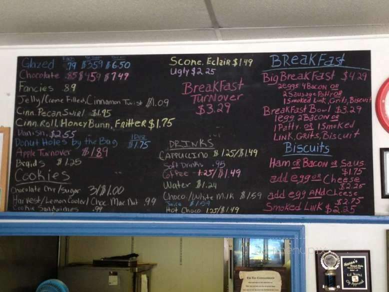 Nanee's Donut Hole - Thomasville, GA menu_pic