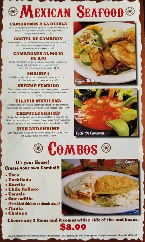 El Charrito - Water Valley, MS menu_pic