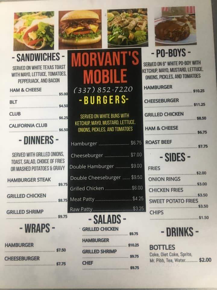 Morvant's II - New Iberia, LA menu_pic