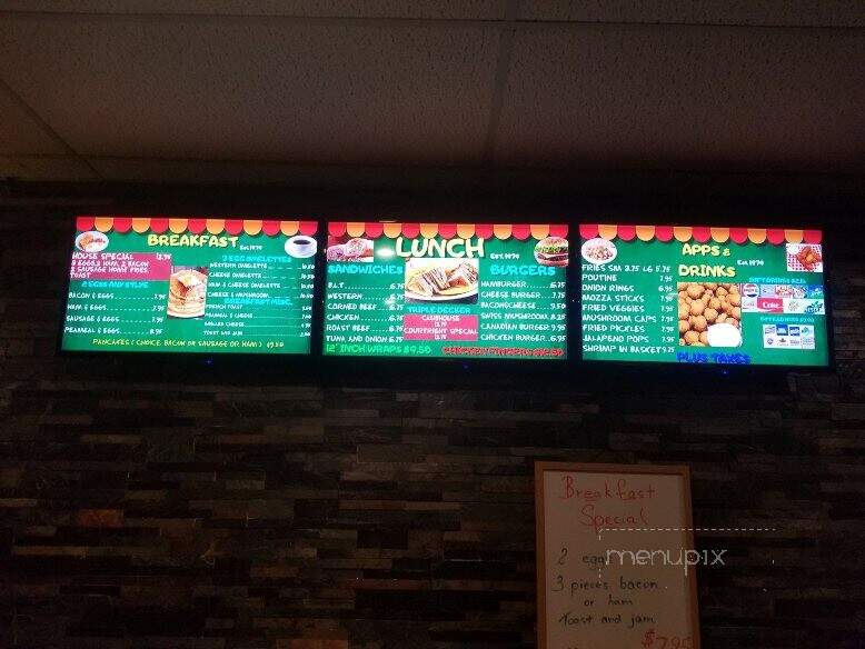 St Clair Riverview Restaurant - Courtright, ON menu_pic