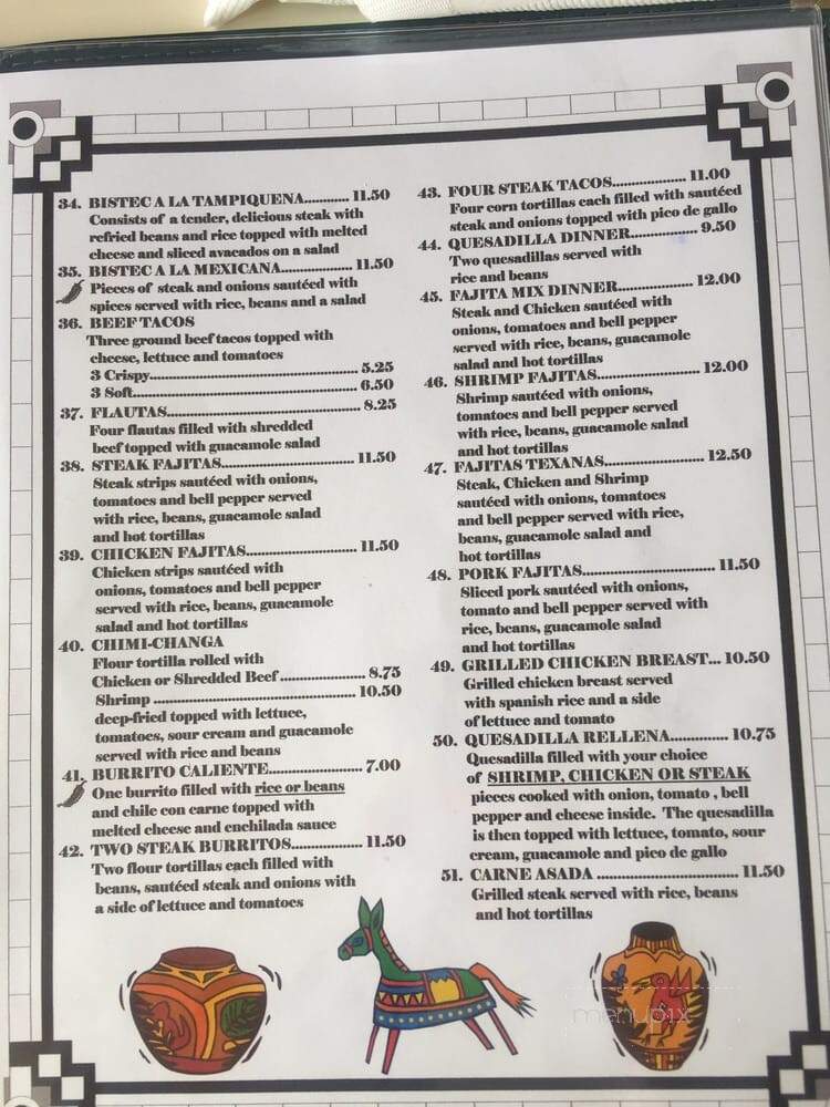 Jalisco Mexican Restaurant - Evergreen, AL menu_pic