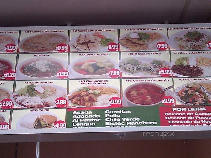 Corina's Taqueria Y Carniceria - Fresno, CA menu_pic