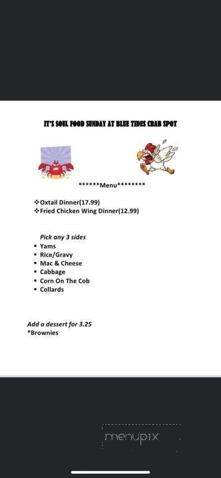 Blue Tides Crabspot - Florence, SC menu_pic
