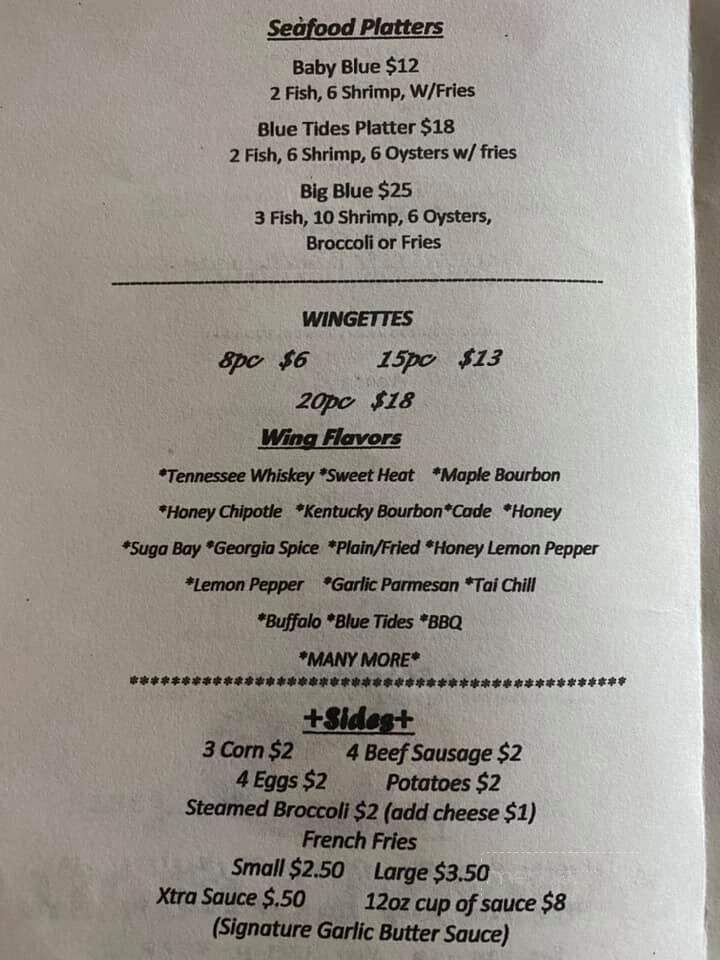 Blue Tides Crabspot - Florence, SC menu_pic