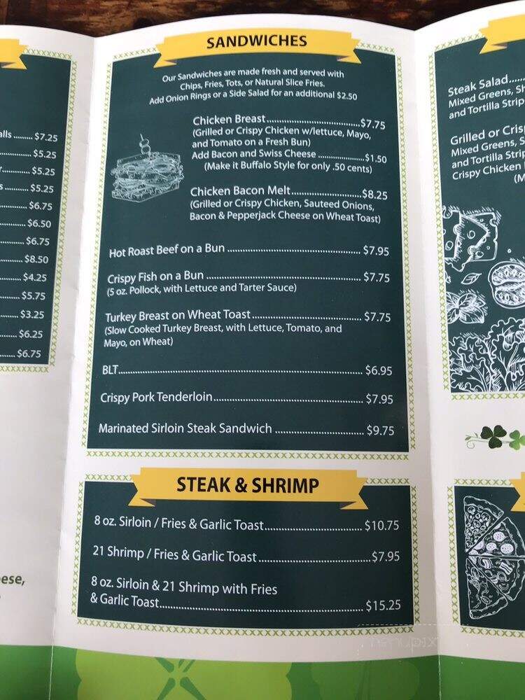 Katie O'Leary's Beef & Brew - Waseca, MN menu_pic