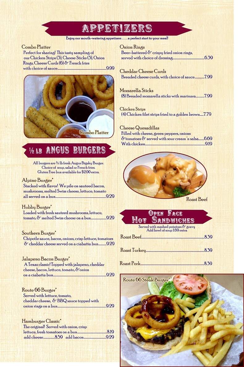 Friendship House Family Restaurant - Eagle River, WI menu_pic