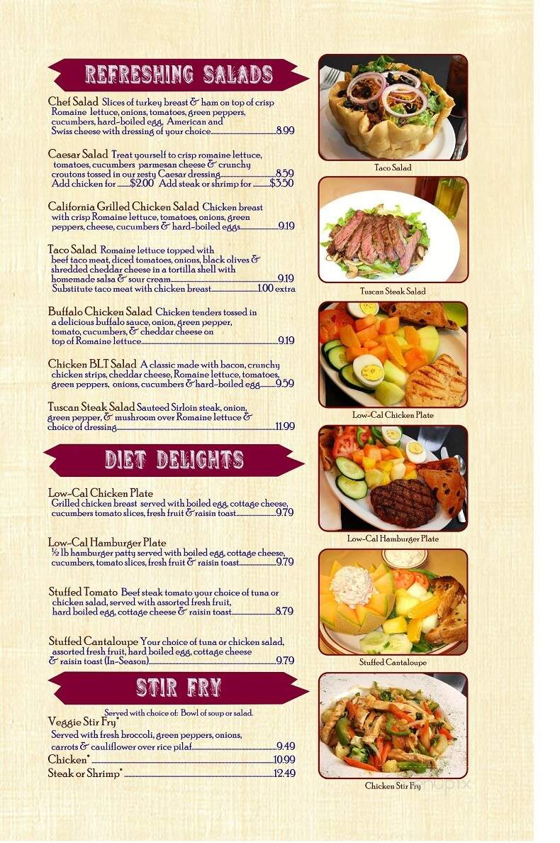 Friendship House Family Restaurant - Eagle River, WI menu_pic