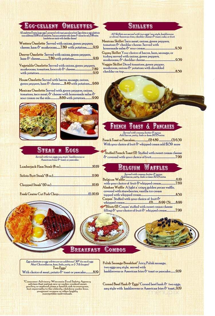 Friendship House Family Restaurant - Eagle River, WI menu_pic