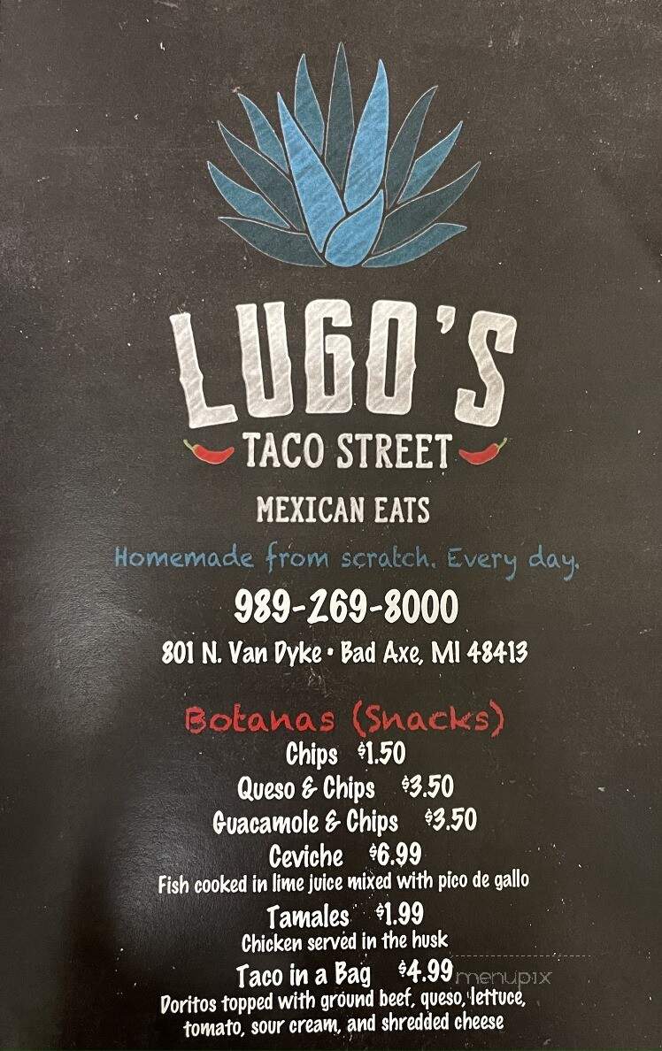 Lugo's Taco Street - Bad Axe, MI menu_pic