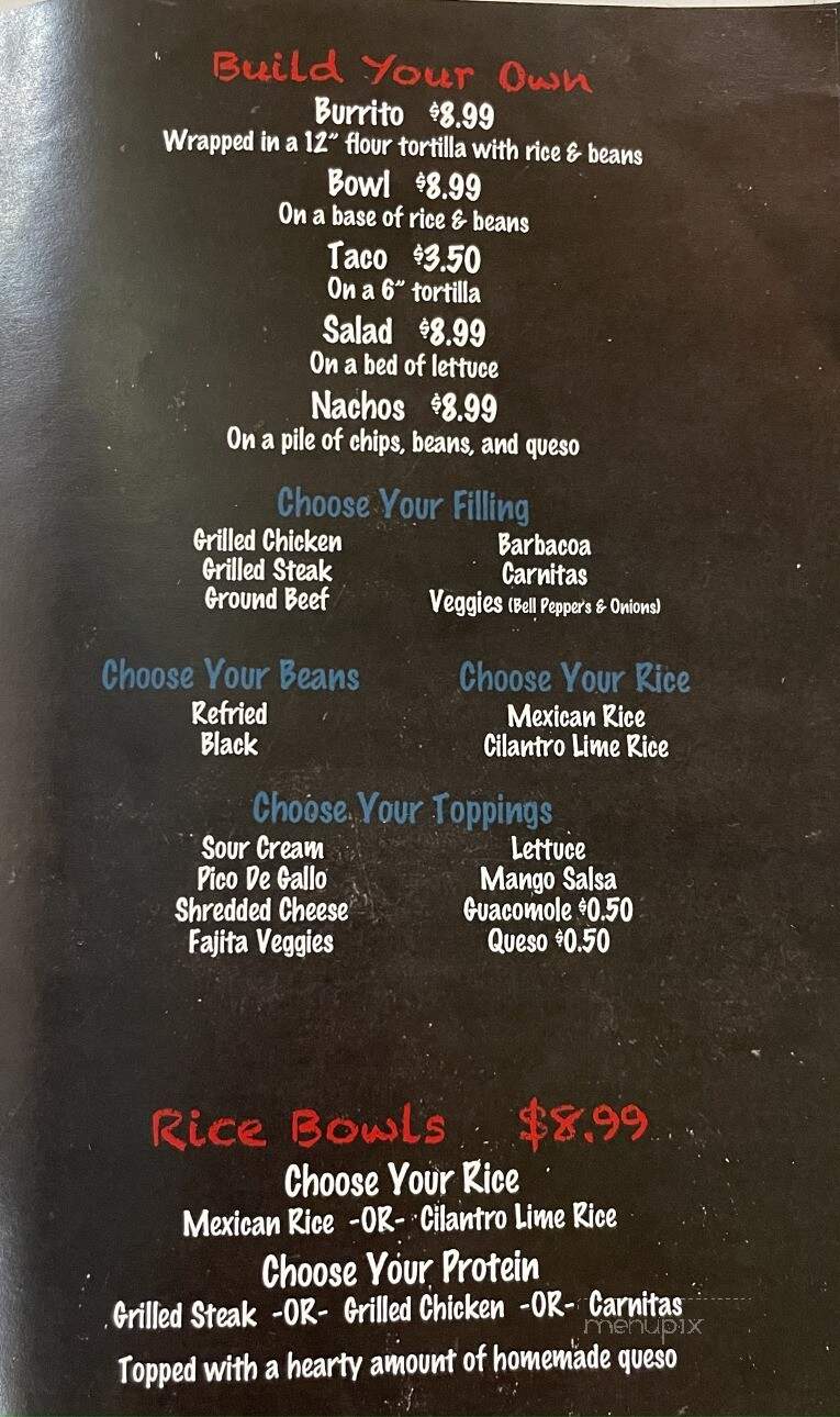 Lugo's Taco Street - Bad Axe, MI menu_pic