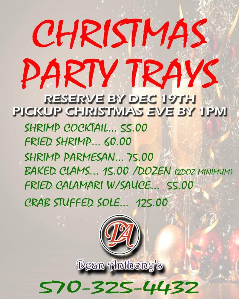Dean Anthony's - Jim Thorpe, PA menu_pic