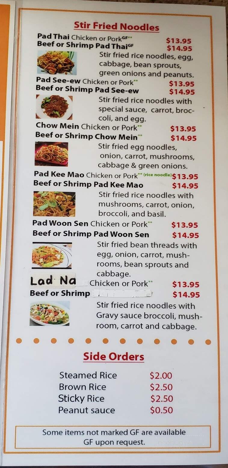 Pad Thai Cafe - Soldotna, AK menu_pic
