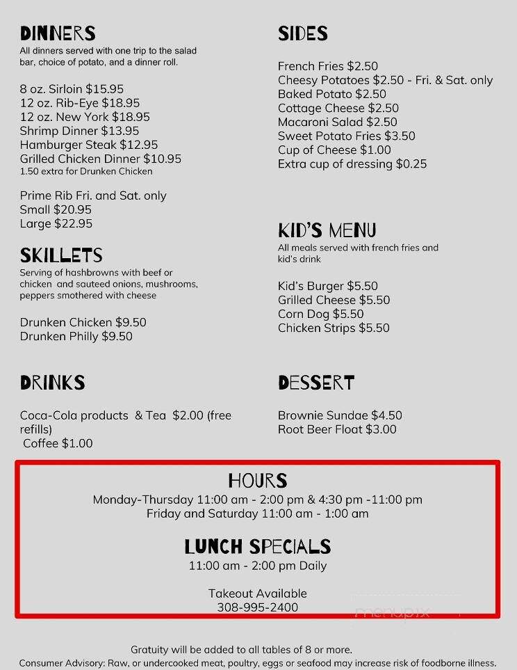 J.B.'s Sports Bar and Grill - Holdrege, NE menu_pic