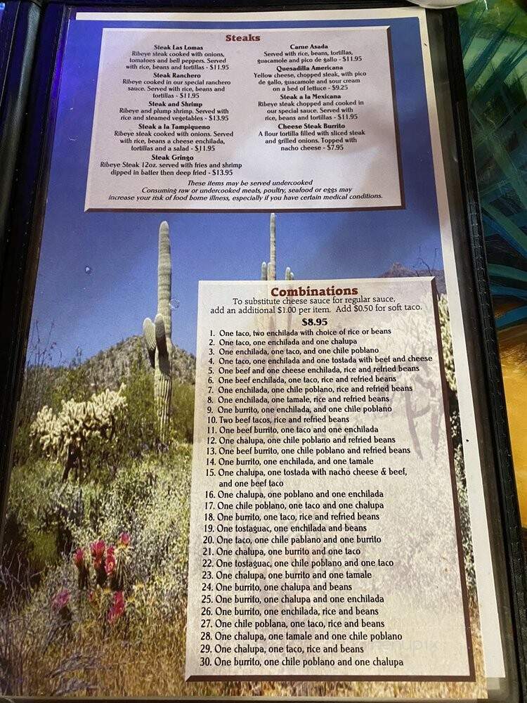 Las Lomas Mexican Restaurante - Louisville, GA menu_pic