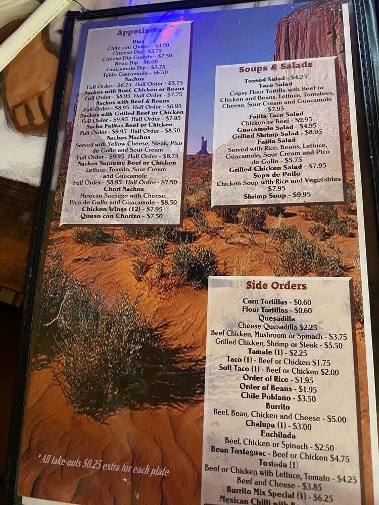 Las Lomas Mexican Restaurante - Louisville, GA menu_pic