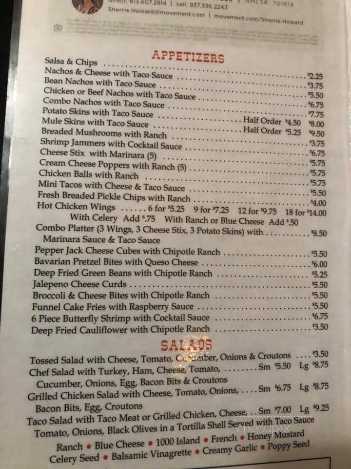 Red Mule Inn - Eaton, OH menu_pic