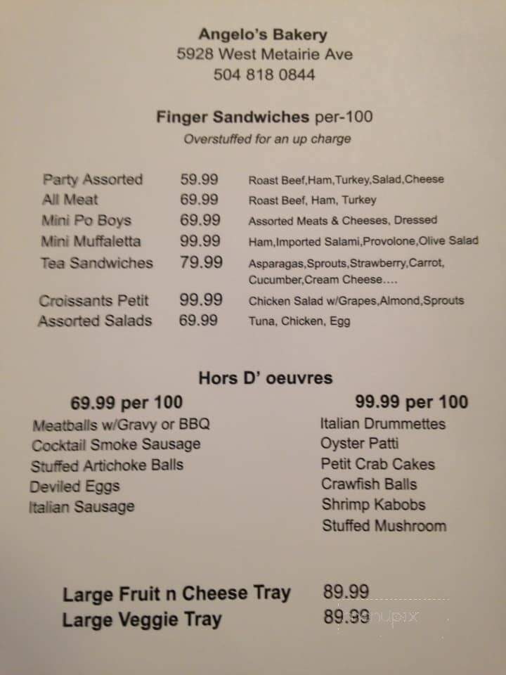 Angelo's Bakery - Metairie, LA