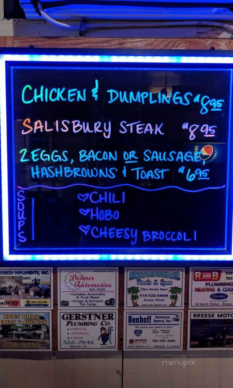 P J's Diner - Breese, IL menu_pic