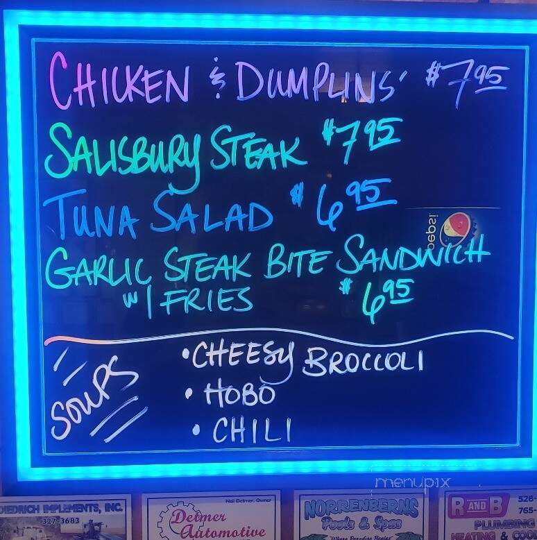 P J's Diner - Breese, IL menu_pic