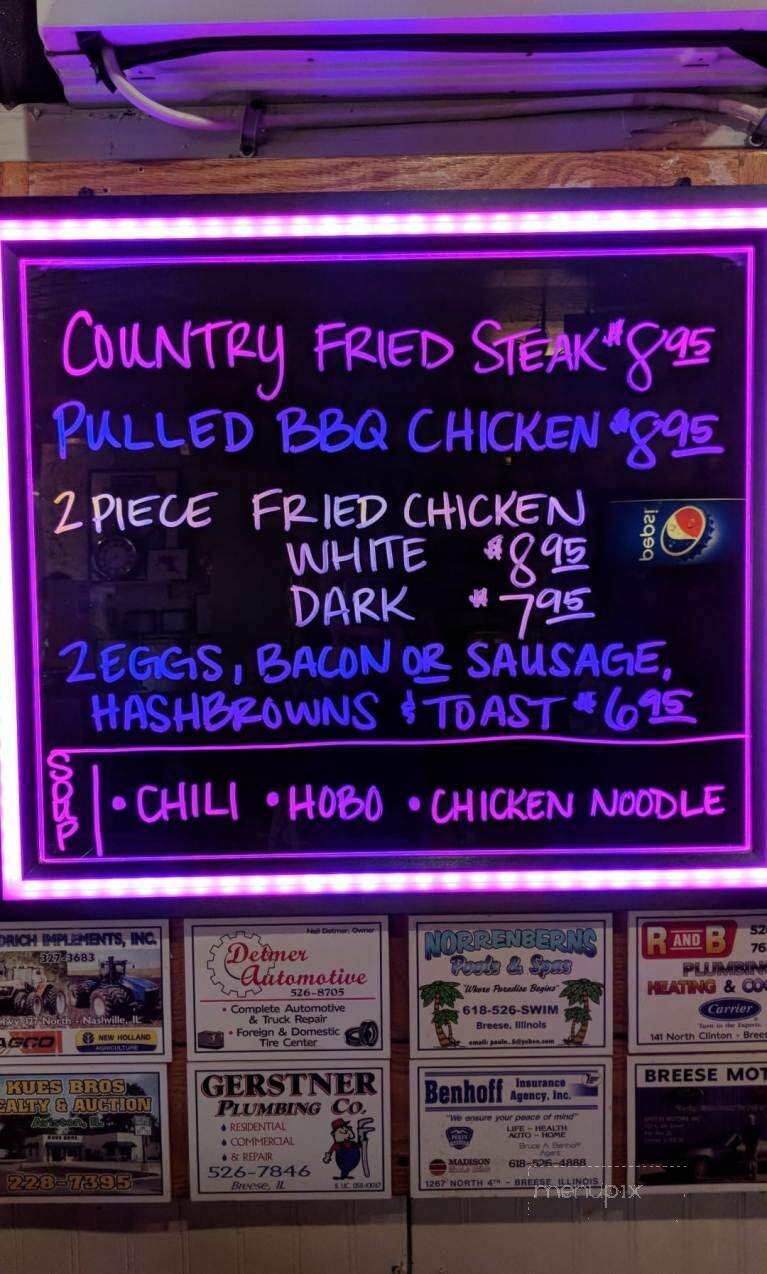 P J's Diner - Breese, IL menu_pic