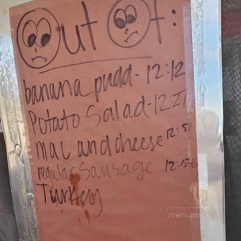 Pitforks and Smokerings BBQ - Slaton, TX menu_pic