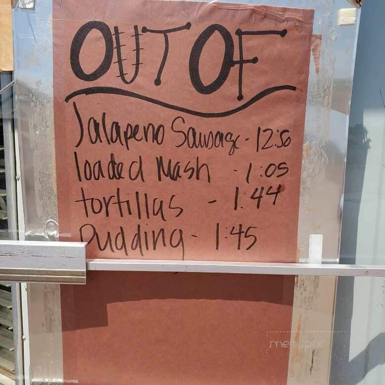 Pitforks and Smokerings BBQ - Slaton, TX menu_pic