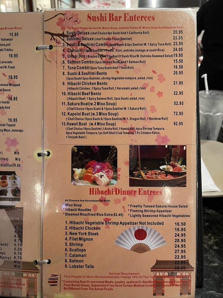 Sakura Tappenyaki Sushi - Kapolei, HI