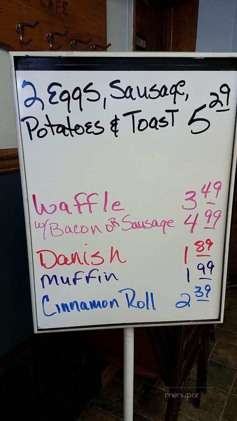 Evans Sidewalk Cafe - Bristol, IN menu_pic