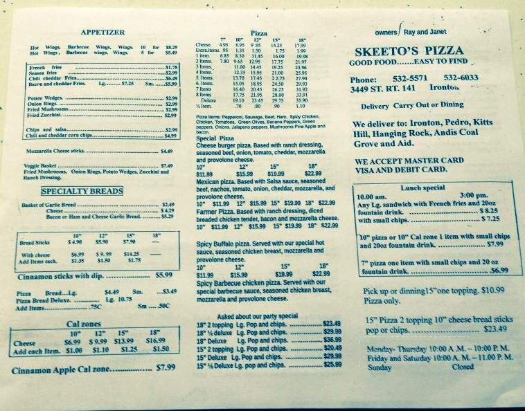 Skeeto's Pizza - Ironton, OH