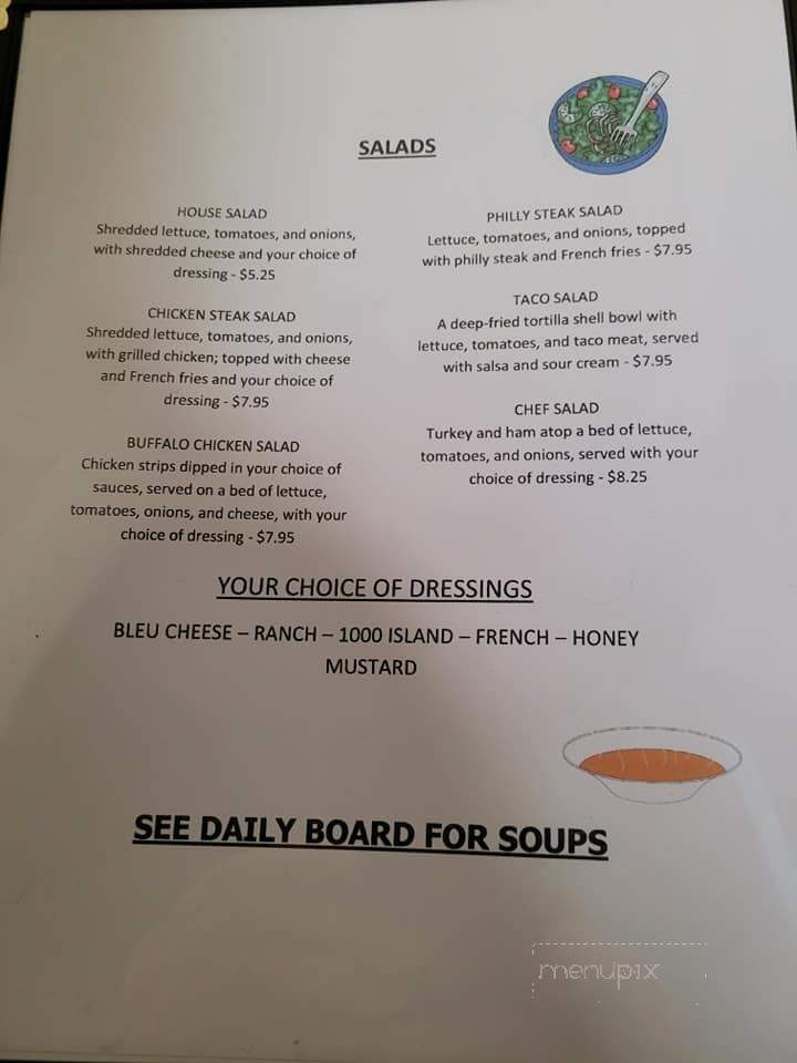 Hot Point Inn - Shippensburg, PA menu_pic