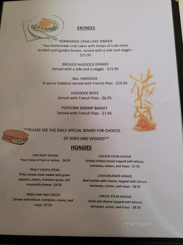 Hot Point Inn - Shippensburg, PA menu_pic