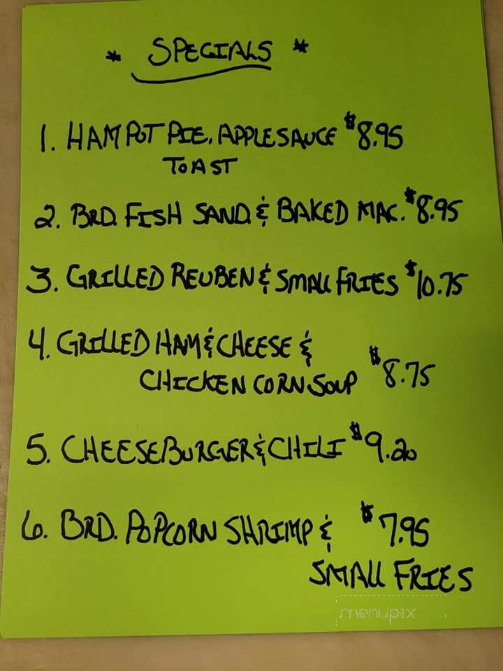 Hot Point Inn - Shippensburg, PA menu_pic
