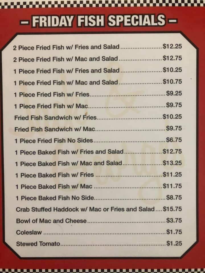 Jack & Georges - Altoona, PA menu_pic