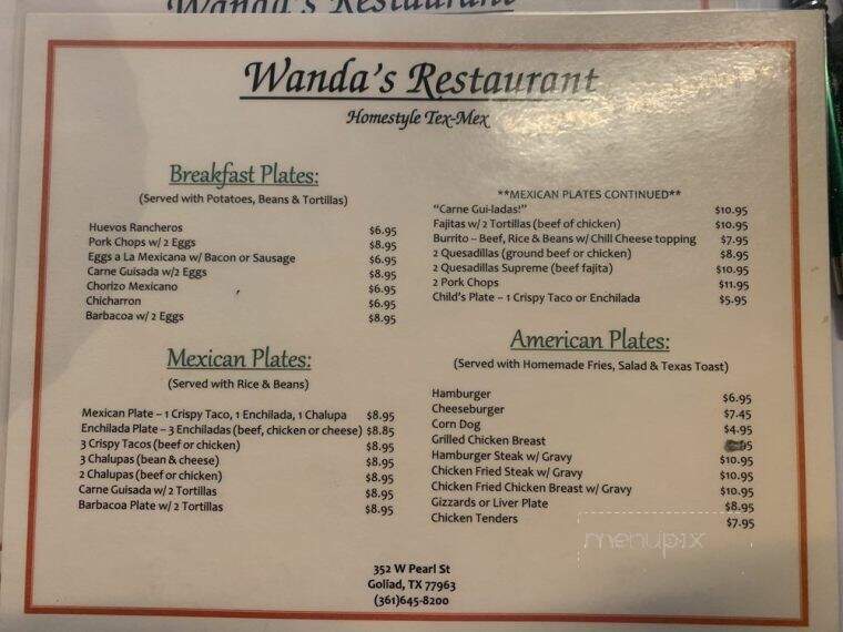 Wanda's Restaurant - Goliad, TX