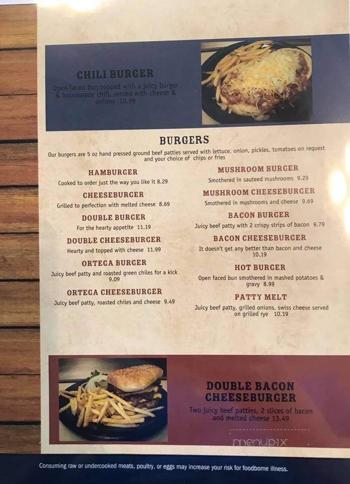 5th Avenue Grill - Nucla, CO menu_pic