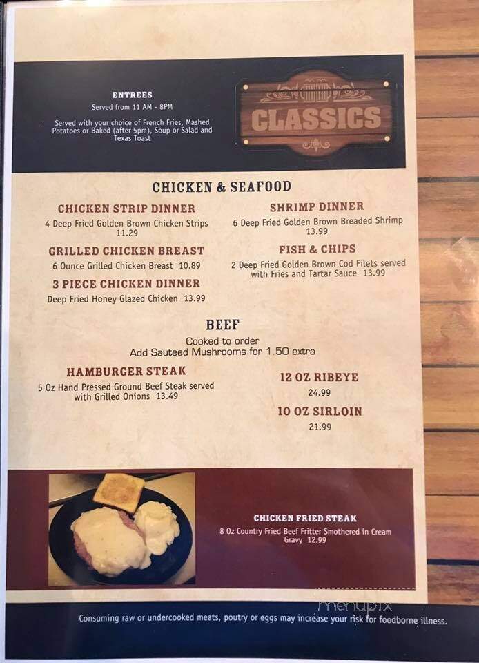 5th Avenue Grill - Nucla, CO menu_pic