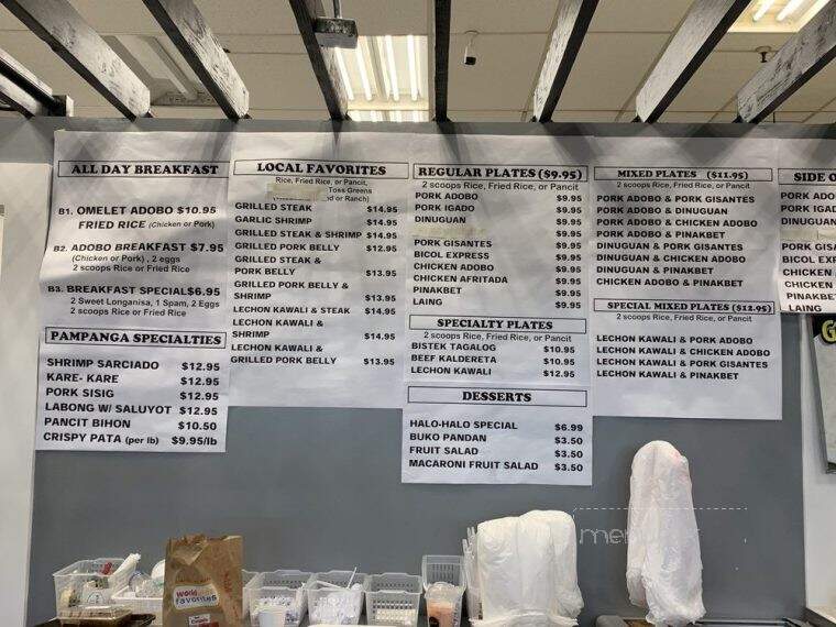 Pampanga Kitchen Kaneohe - Kaneohe, HI menu_pic