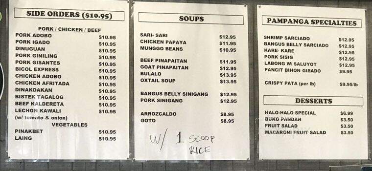 Pampanga Kitchen Kaneohe - Kaneohe, HI menu_pic