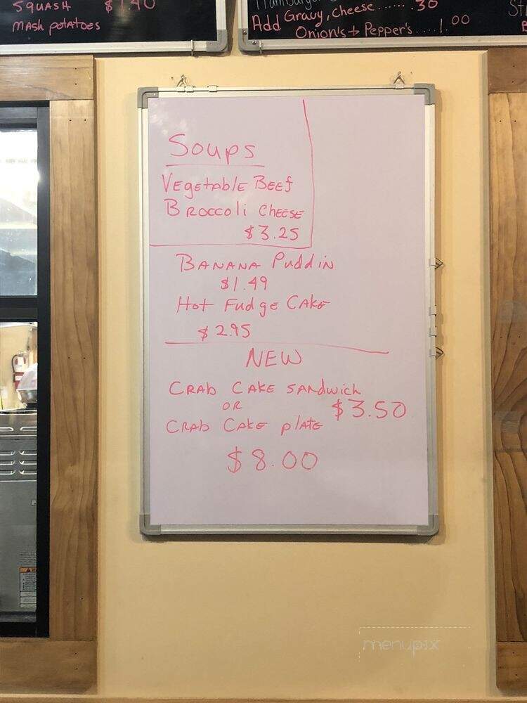 Ronnie's Chuckwagon - Carthage, NC menu_pic