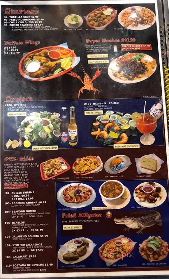 The Gumbo Seafood - Refugio, TX menu_pic