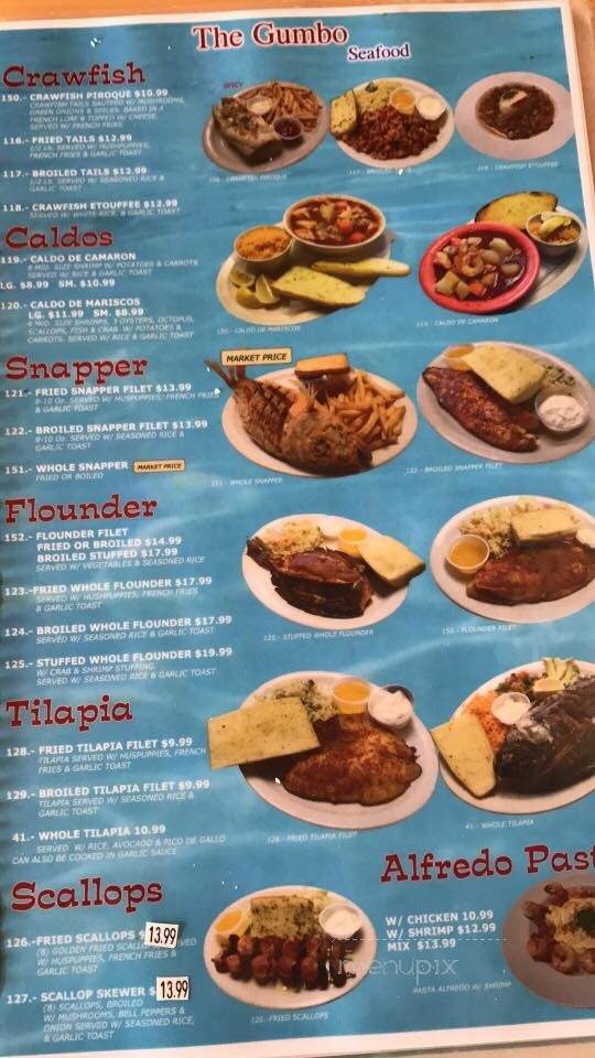 The Gumbo Seafood - Refugio, TX menu_pic