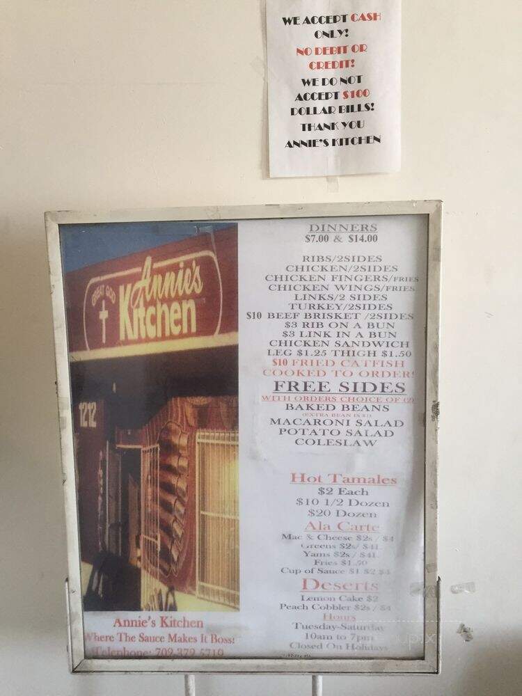 Annie's Kitchen - Las Vegas, NV menu_pic